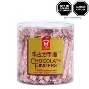 GARDEN CHOCOLATE FINGERS FRESA 225G
