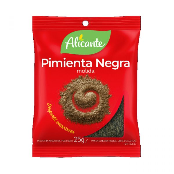 Alicante Pimienta Negra Molida 25g