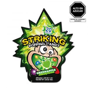 STRIKING CARAMELO POPPING SABOR MANZANA 30G UND