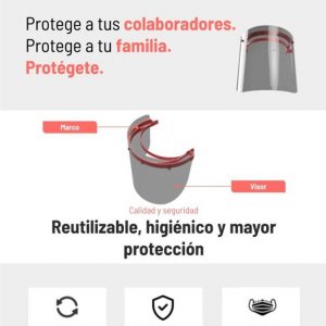 HELPKIT Protector Facial mShield Lite Tipo Visera Fija - Imagen 2
