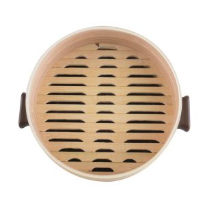 JMK OLLA CERAMICA CVAPORERA BAMBU Y TAPA 2.5L CAJ-02