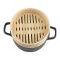 JMK OLLA CERAMICA CVAPORERA BAMBU Y TAPA 3 PISOS 1.35L + 2.6L CAJ-03