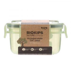 KOMAX BIOKIPS CONTENEDOR HERMETICO NATURE RECTANGULAR R1 #73261 180ML UND