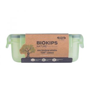 KOMAX BIOKIPS CONTENEDOR HERMETICO NATURE RECTANGULAR R2 #73262 450ML UND-01