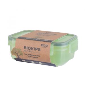 KOMAX BIOKIPS CONTENEDOR HERMETICO NATURE RECTANGULAR R2 #73262 450ML UND-02