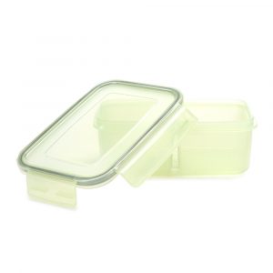 KOMAX BIOKIPS CONTENEDOR HERMETICO NATURE RECTANGULAR RD3 #73267 900ML C 2 DIVISIONES UND-02