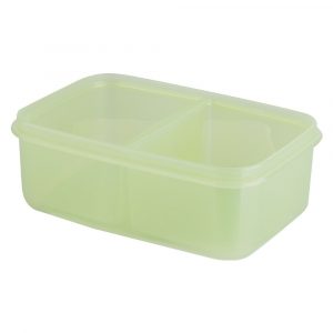 KOMAX BIOKIPS CONTENEDOR HERMETICO NATURE RECTANGULAR RD3 #73267 900ML C 2 DIVISIONES UND-03