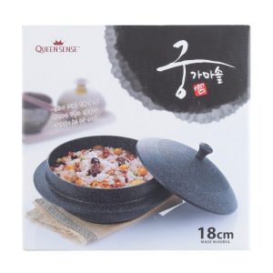 QUEENSENSE OLLA DE HIERRO CON TAPA IMP2-18 18CM UND-01