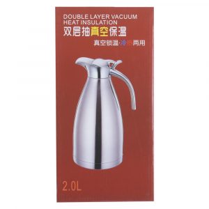 JMK TERMO JARRA HERMET. C TAPA ACERO INOX COLOR 2L CAJ-03