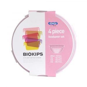 KOMAX JGO. CONT. HERMET. REDONDO #71337 4 PIEZAS SET-03