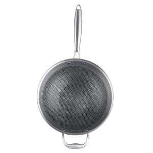 JMK SARTEN WOK CTAPA TRI-PLY (ACERO SUS304+ALUMINIO+ACERO SUS430) 30CM CAJ-03