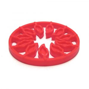 HANALIVING PISO SILICONA POLLA FLOWER ROJO PSF-R1 120x120x13MM UND-03