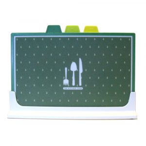 HANALIVING TABLA PICAR SLIM INDEX + PORTATABLA 345x230x2MM 4 PZAS SET-04
