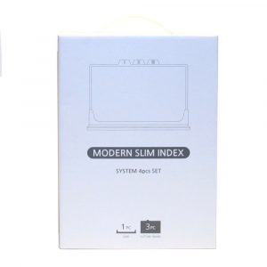 HANALIVING TABLA PICAR SLIM INDEX + PORTATABLA 345x230x2MM 4 PZAS SET-08