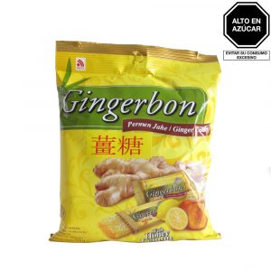 GINGERBON CARAMELO JENGIBRE MIEL Y LIMON 125G BOL