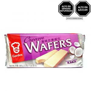 GARDEN WAFER RELLENO SABOR COCO 200G UND