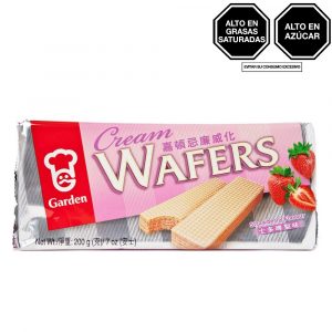 GARDEN WAFER RELLENO SABOR FRESA 200G UND