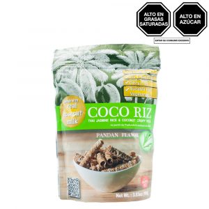 COCO RIZ GALLETA DE ARROZ Y COCO SABOR PANDAN 100G BOL