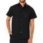 DICKIES Camisa de Cocinero Popelin DC60 Medium Negro delante