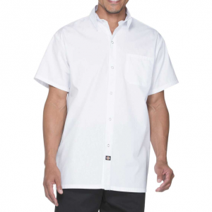 DICKIES Camisa de Cocinero Popelin DC60 Small Blanco delante