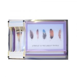 HANALIVING BANDEJA PLUMA RECTANGULAR + SOPORTE MT-RST-PL SET-02