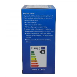 CHEFGO LAMPARA LED MATA-MOSQUITO 12W E27 CAJ-03