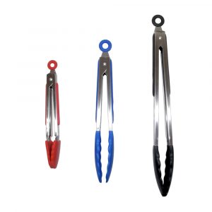 CHEF GOURMET PINZA PALIMENTOS ACERO Y SILICONA