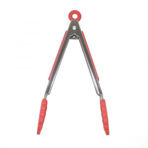 CHEF GOURMET PINZA PALIMENTOS ACERO Y SILICONA 7 UND-03