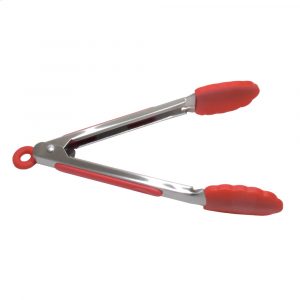 CHEF GOURMET PINZA PALIMENTOS ACERO Y SILICONA 7 UND-04