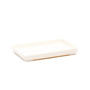 MOREWARE PLATO MELAM. MARFIL RECT. #450-T158 15.9X10.2X2CM