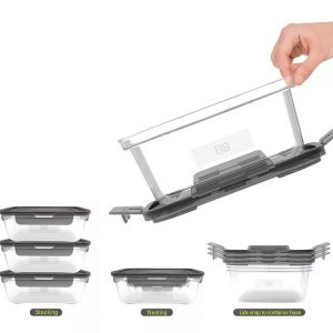 KOMAX CONT. HERMET. BBLOCK GRIS R1 3x 360ML SET-03