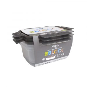 KOMAX CONT. HERMET. BBLOCK GRIS R3 3x 1.3L SET-02