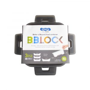 KOMAX CONT. HERMET. BBLOCK GRIS S1 3x 350ML SET-01