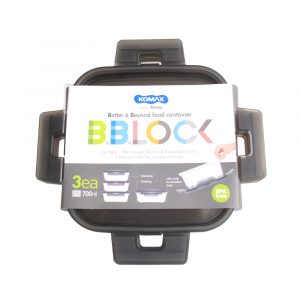 KOMAX CONT. HERMET. BBLOCK GRIS S2 3x 700ML SET-01