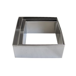 CHEF GOURMET MOLDE ACERO INOX. 3 UNI SET-01