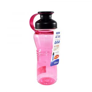 KOMAX BOTELLA AGUA ACTIVE ROSADO #72705 550ML UND (1)