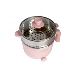 AOLINGE OLLA ELECT. MULTIF. CMANGO Y VAPORERA ROSADO ZG-306-2 1.2L 600w SET-04