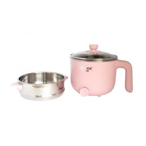 AOLINGE OLLA ELECT. MULTIF. CMANGO Y VAPORERA ROSADO ZG-306-2 1.2L 600w SET-05