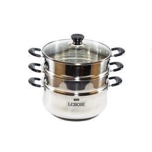 LEBOSI OLLA VAPORERA 3 PISOS CTAPA VID. 24CM CAJ (2)
