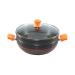 OREN WOK VAPORIZADOR ALUM. ANONIZADO 28CM CAJ (2)