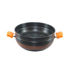 OREN WOK VAPORIZADOR ALUM. ANONIZADO 28CM CAJ (3)