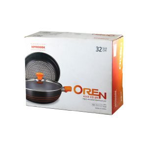 OREN WOK VAPORIZADOR ALUM. ANONIZADO 32CM CAJ (1)