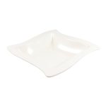 MOREWA PLATO HONDO MELAM. MARFIL CUAD. #456799-1 22x6.1CM DELG. UND