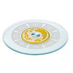 TEBIYO BASE GIRATORIA DE HIERRO CON VIDRIO TEMPLADO ZP-028