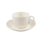 MOREWA TAZA Y PLATO PCAFE MELAM. MARFIL #11 (8.6X6.214.8x2.3CM) SET