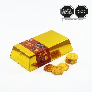 KINGMAX Chocolate Lingote de la suerte 28 monedas - Imagen 1